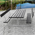 Bord-/bänkset Sif Svart 175 x 178 cm Hortus